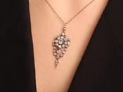 Antique Diamond Pendant Necklace image