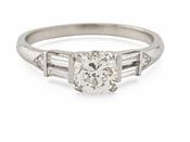 Diamond Solitaire Ring in Platinum image