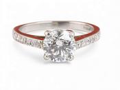 1.53ct Brilliant Cut Diamond Engagement Ring in Platinum image