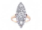 Diamond Marquise Cluster Ring image
