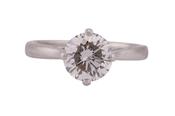 Platinum 2.08ct Diamond Solitaire Ring by Boodle &amp; Dunthorne image