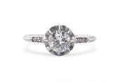 Platinum Diamond Solitaire Ring 0.70ct image