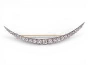 Pickslay &amp;Co Crescent moon diamond brooch image