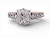 Early 20th Century diamond single-stone ring image