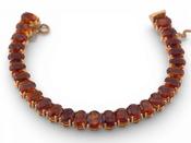 Gold Citrine Tennis Bracelet image