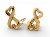 Tiffany &amp; Co. Paloma Picasso Loving Heart 18ct Gold Earrings image