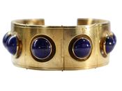 Gold and Lapis Lazuli Panel Bracelet image