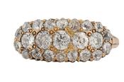 LATE VICTORIAN DIAMOND THREE-ROW RING, CIRCA 1880 image