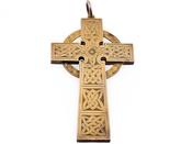 Victorian Gold Celtic Cross Pendant, Dated 1880 image