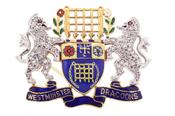 VINTAGE 'WESTMINSTER DRAGOONS' 18K REGIMENTAL BROOCH, 1978 image