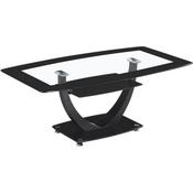 Henley Coffee Table in Glass and Black image