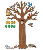 110078 Big Tree with animals bulletin board display image