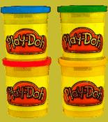 Playdough set 4 tubs image
