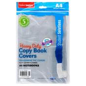 96350 Pkt.5 A4 Pvc Heavy Duty Copy Book Covers image