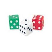 Dot Dice in red. black white pack 30 image