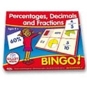 M40 Percentages, Fractions &amp; Decimals Bingo image