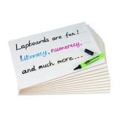 LFB30 A4 Rigid Lined/Plain Drywipe whiteboard pack 30 - Craftyart image
