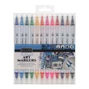 Dual Tipped Art Markers Pack 12 - Craftyart image