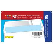 White Self-Seal Envelopes – Pack of 50 (89 × 152 mm) - Craftyart image