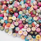 CRAFTY BITZ PKT. 1000 ALPHABET BEADS image