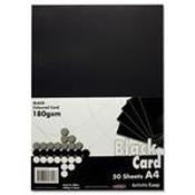 A4 Black card pack 200 sheets
