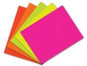 6" x 4" Fluorescent  flash cards
