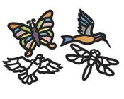 R-52070 Stained Glass frames pack 24