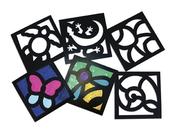 R-52074 Junior stained glass frames pack 24