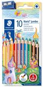 Noris Jumbo Colouring Pencils Box 10 - Craftyart image
