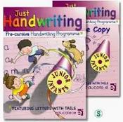 Educate Just Handwriting Junior Infants + Practice Copy Pre-cursive - Craftyart