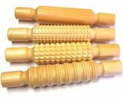 Wooden pattern rollers