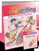 9781910936535 Just Handwriting SCRIPT 2nd Class (incl Free Practice Copy) Educate - Craftyart image