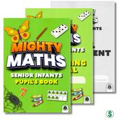 9781804580912 Mighty Maths SENIOR INFANTS PACK (Pupil's Book/My Learning Journal/Assessment Book) Gill Education - Craftyart image