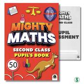 9781804580936 Mighty Maths 2ND CLASS PACK (Pupil's Book/Pupil Assessment Book) Gill Education - Craftyart image