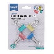 Foldback clips 25mm 4pk - Craftyart