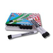 Mastermind Whiteboard Marker with Eraser Lid - Bullet - Black pack 12 - Craftyart image