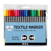 Create Craft - Fabric Markers 20 Pack Twin Tip - Craftyart