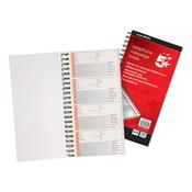 5 Star Telephone Message Book Wirebound Carbonless 320 Notes 80 Pages 275x150mm 356335 - Craftyart image