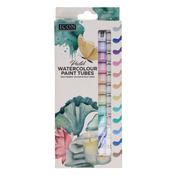 Pkt.12 12ml Pastel Watercolour Paint Tubes - Craftyart image