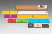 Fraction Set linear in 9 colors (51 pcs) - Craftyart
