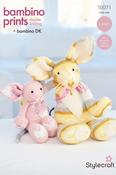 Stylecraft Bambino Prints &amp; Bambino DK Pattern 10071 - Tara &amp; Tikka the Cat Toys