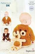 Stylecraft Squeeze Me DK Pattern 10152 - Cardigan, Waistcoat &amp; Toy
