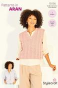 Stylecraft Soft Pastels Aran Pattern 10156 - Tank Top &amp; Waistcoat
