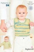 Stylecraft Soft Baby Easy Stripes &amp; Bambino DK Pattern 10161 Crochet Sweater &amp; Tank Top