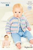 Stylecraft Soft Baby Easy Stripes &amp; Bambino DK Pattern 10164 - Cardigans