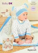 Stylecraft Bambino Dotty &amp; Bambino DK Pattern 10202 - Sweater, Hat &amp; Blanket image