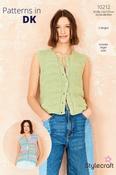 Stylecraft Cotton Twist DK &amp; Colour Burst DK Pattern 10212 - Waistcoats