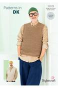 Stylecraft Bambino DK Pattern 10229 - Men's Crochet Tops