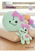 Stylecraft Chenille Chunky Pattern 10245 - Crochet Voodoo Doll Plushie &amp; Cushion