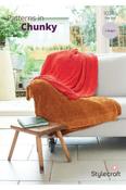 Stylecraft Chenille Chunky Pattern 10246 - Blankets
